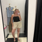 Smocked Bubble Hem Romper - Black