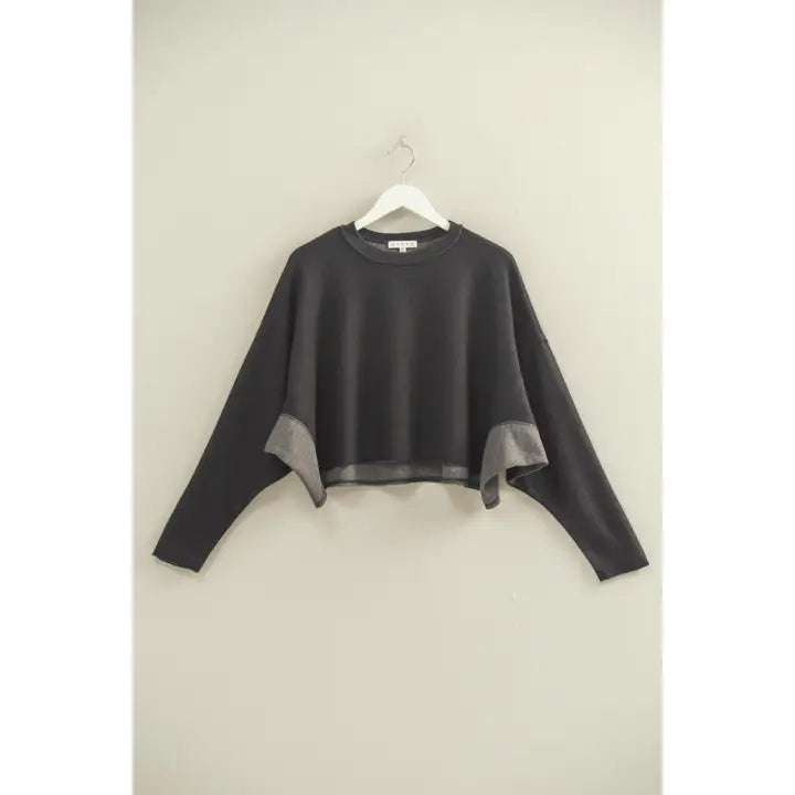 DOORBUSTER - RELAXED FIT SWEATSHIRT - CHARCOAL - FINAL SALE