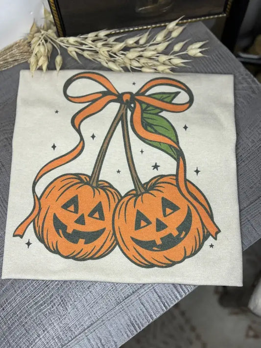 CHERRY JACK-O-LANTERNS TEE