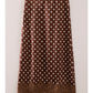 POLKA DOT LACE TRIM SATIN MIDI SKIRT