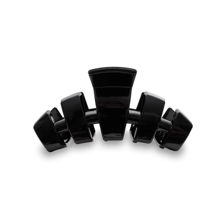 TELETIES - CLASSIC JET BLACK HAIR CLIP - MEDIUM