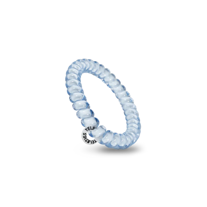 TELETIES - WASHED DENIM HAIR TIES - SMALL
