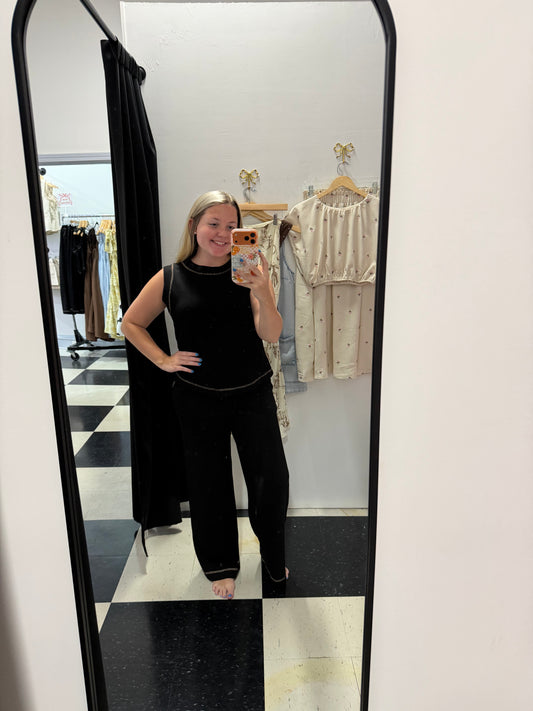Shay Ribbed Knit Pants