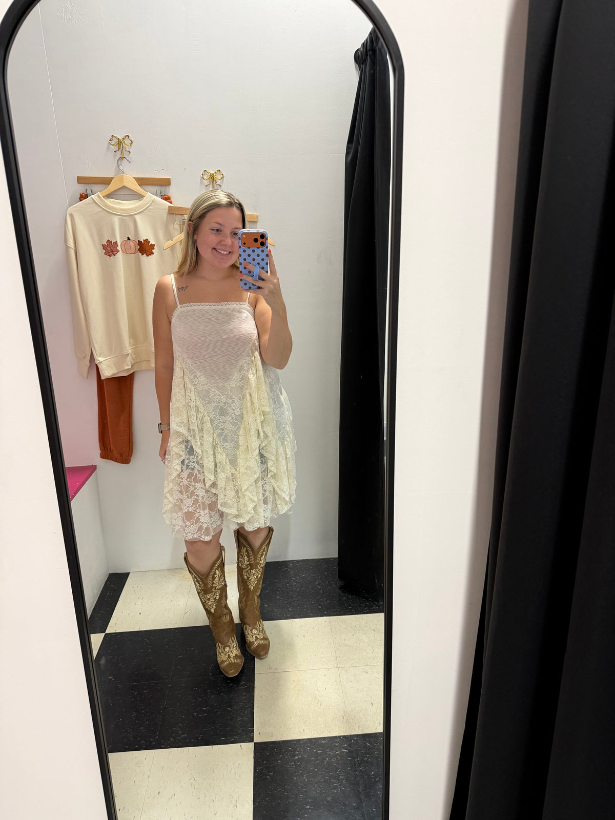 DREAM GIRL LACE LAYERED DRESS
