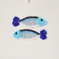 FISH BEADED CREW NECK TEE