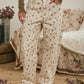 FLORAL PATTERN DENIM JEANS