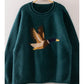 MALLARD IN FLIGHT SWEATER - FOREST