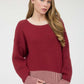 CONTRAST STRIPE BUTTON BACK TOP
