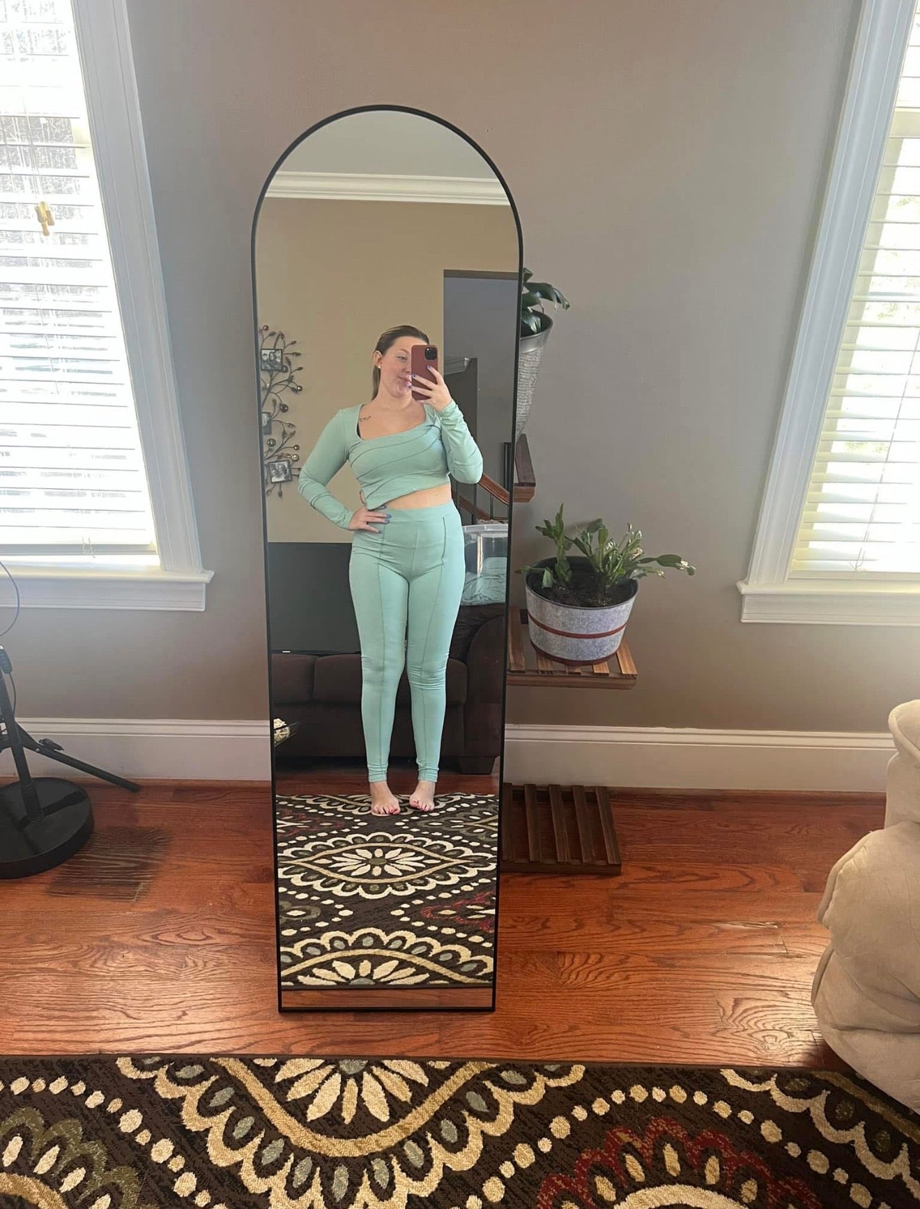 Asymmetrical Workout Top - Sage