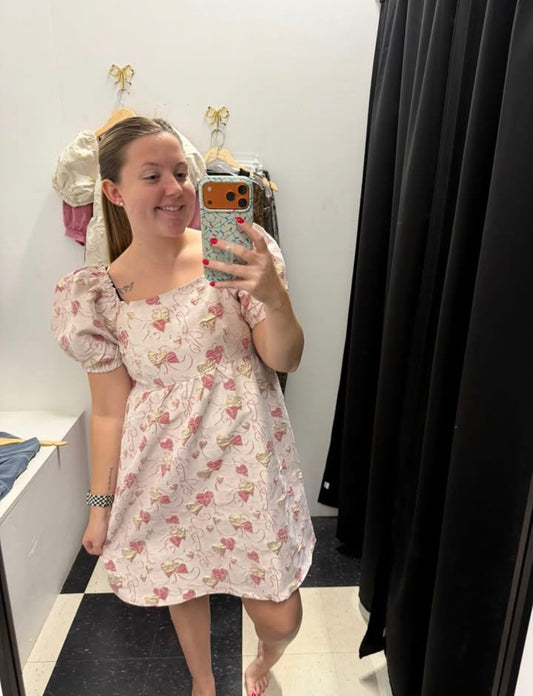 Flirt Alert Mini Dress - Pink