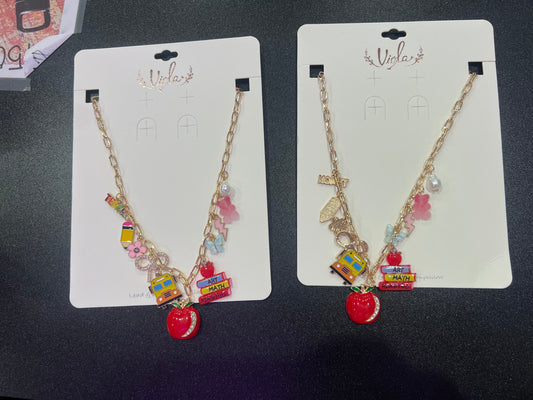 TEACHER CHARM NECKLACE