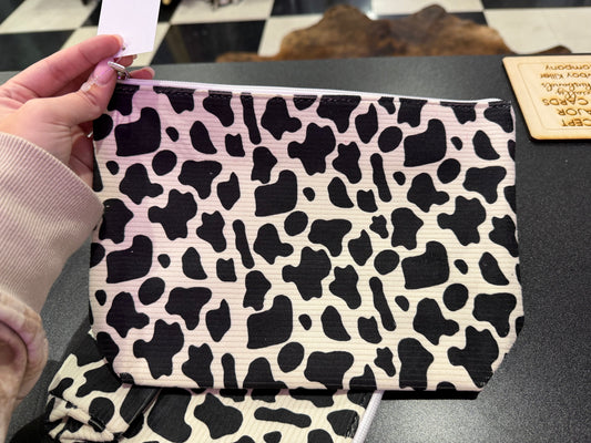 Animal Print Pouch - Cow