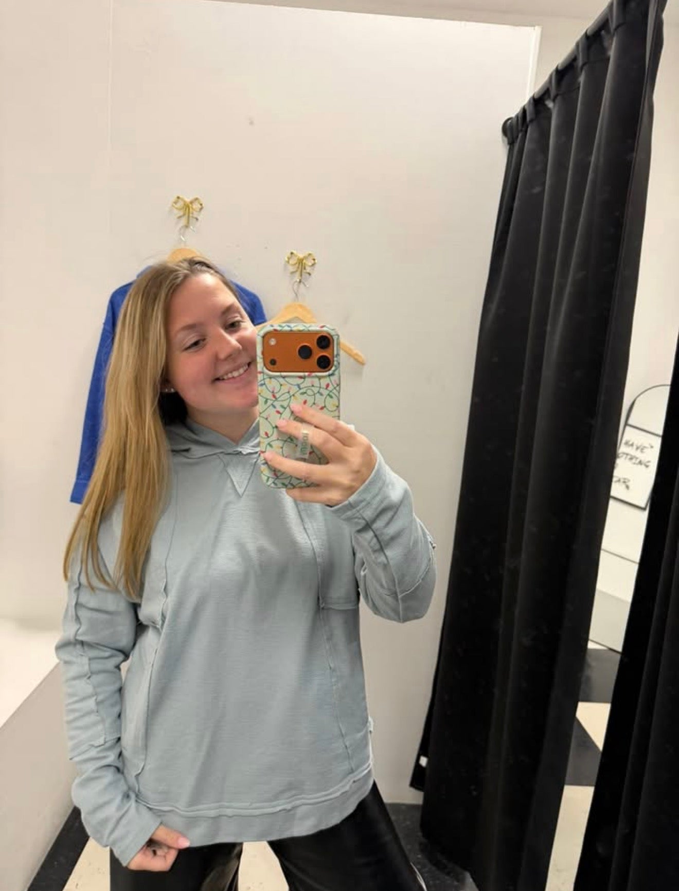 Raw Edge Detailed Hoodie Top