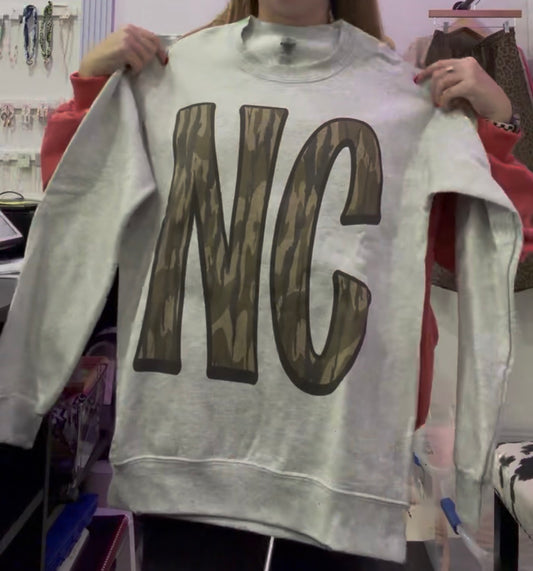 NC Camo Crewneck
