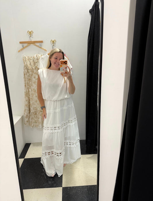 Super Spring Lace Trim Skirt