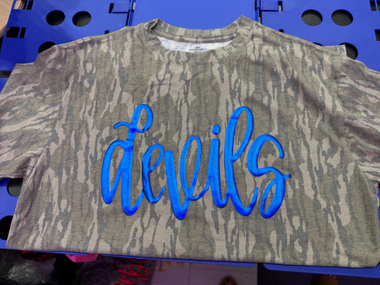 Game Day Bottomland Camo Tee - Devils