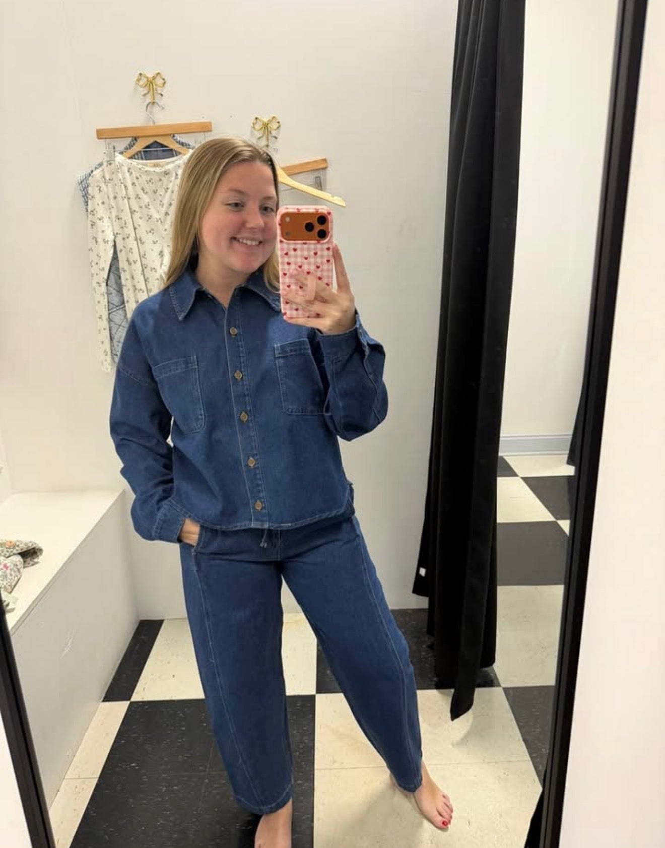 Kenny Cropped and Collared Denim Jacket