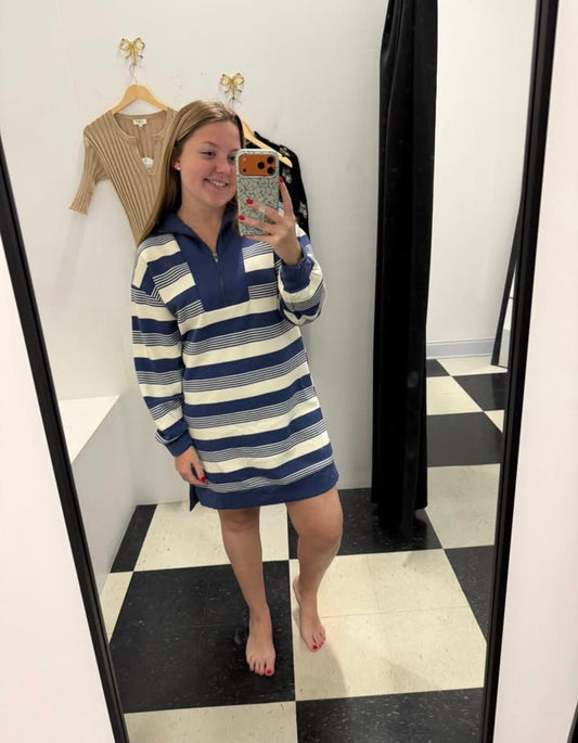 Boardwalk Dreams Striped Dress