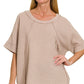 WASHED DOUBLE GAUZE TOP