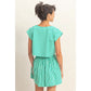 PIPPA STRIPED SKIRT - GREEN