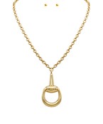 HORSEBIT NECKLACE - GOLD