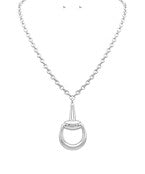 HORSEBIT NECKLACE - SILVER