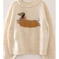 HOT DOG GRAPHIC SWEATER