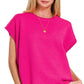 SLOANE VISCOSE SWEATER VEST - HOT PINK
