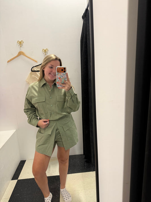 Utility Long Sleeve Romper