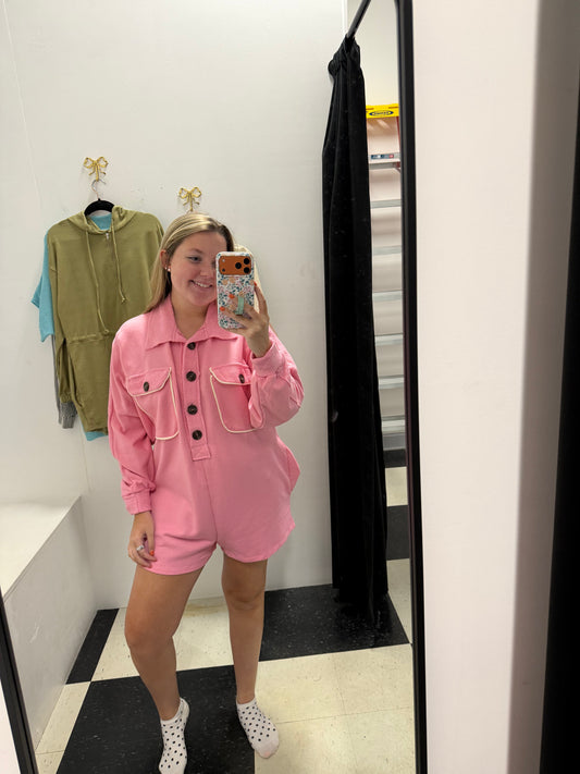 French Terry Oversized Romper