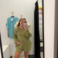 Solid Hoodie Romper