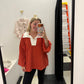 Collared Neck Oversized Top