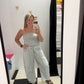Floral Barrel Leg Jumpsuit