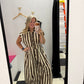 Be Her Wide Leg Striped Jumpsuit