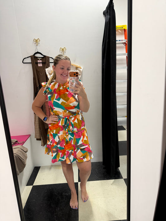 Bold & Bright Mini Dress