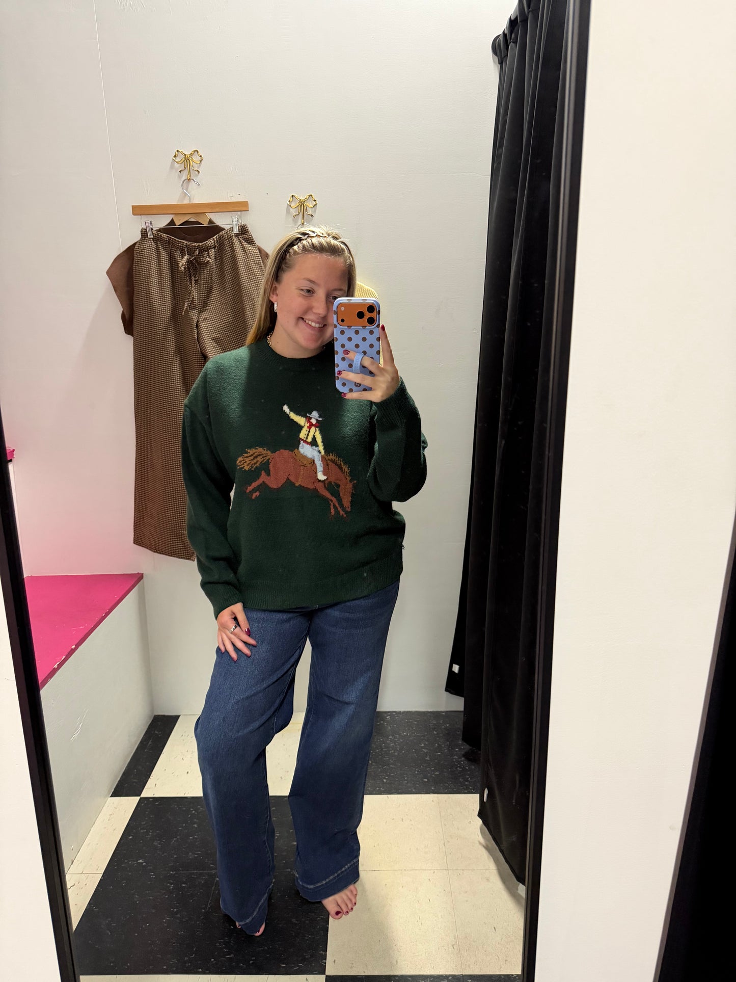 LET'S RIDE COWBOY SWEATER