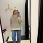 Striped Mocneck Sweatshirt