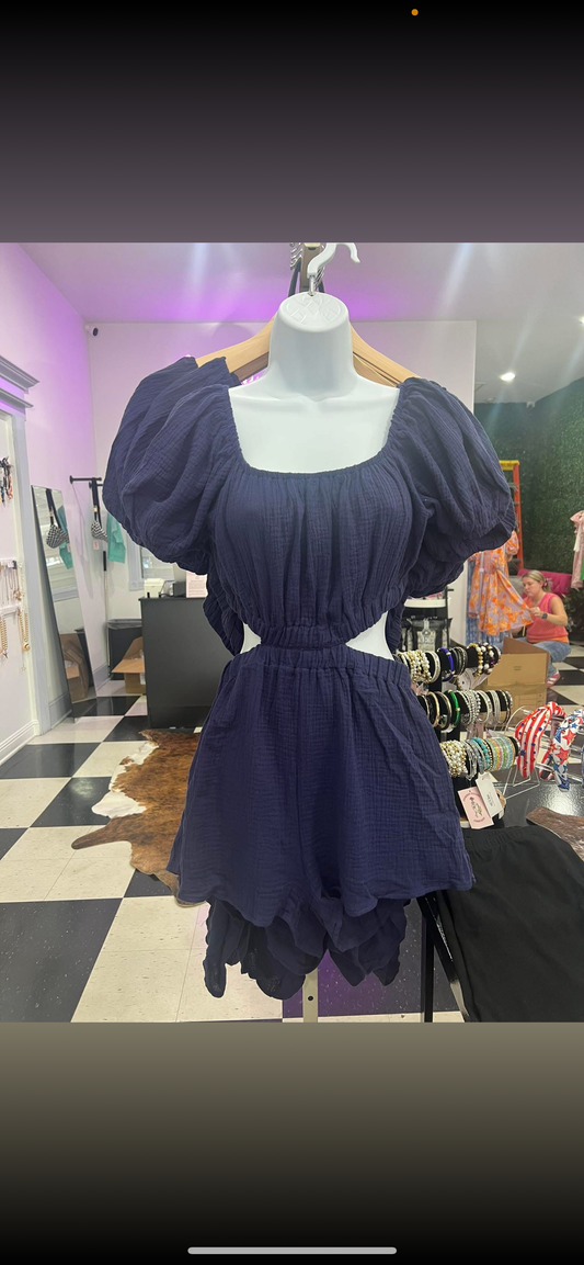 Kathy Gauze Romper