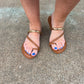 Robyn Gold Ornament Sandals
