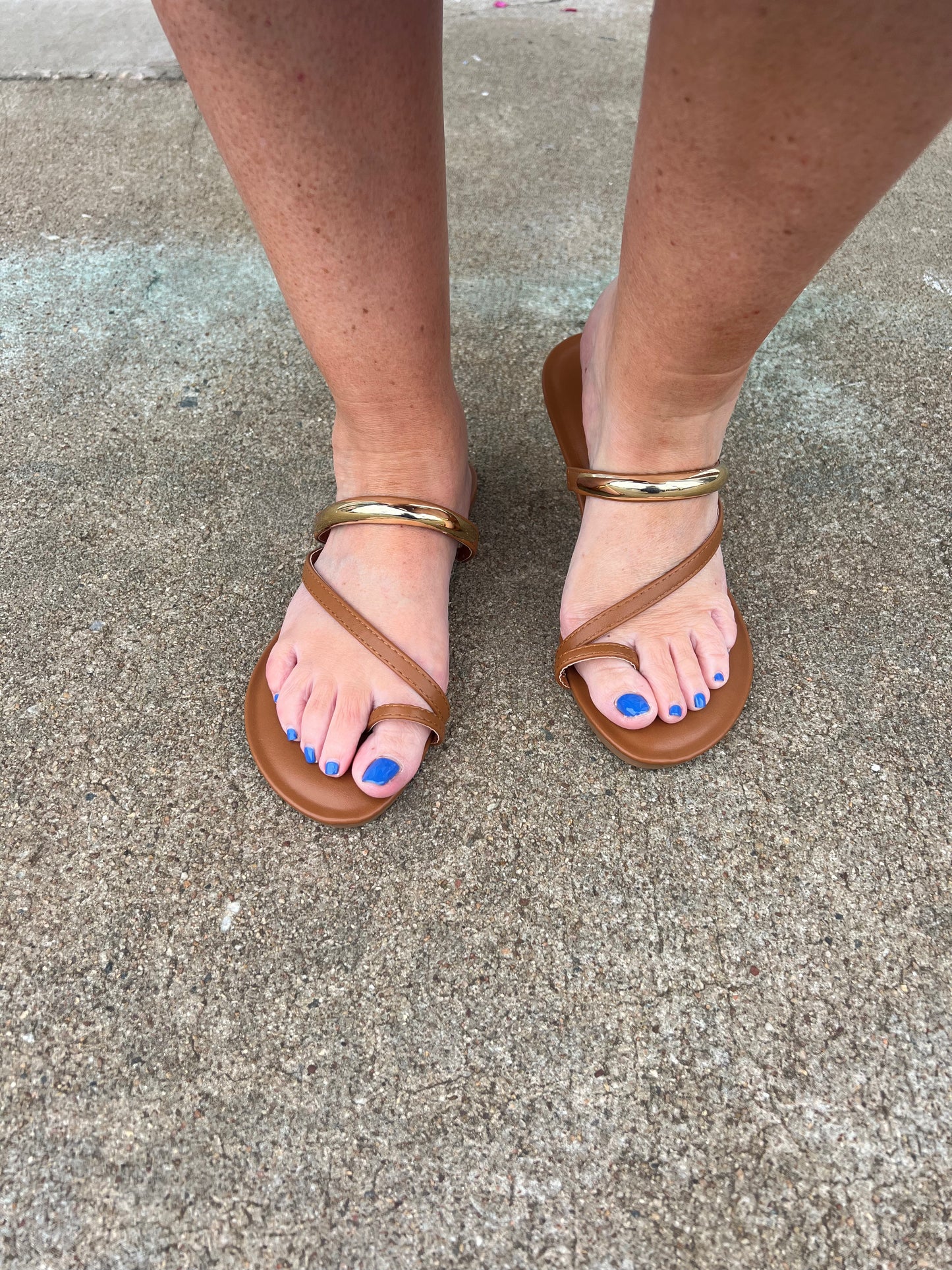 Robyn Gold Ornament Sandals