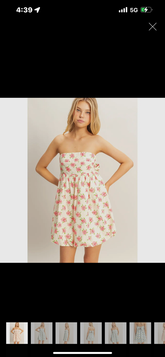 Floral Foldover Dress