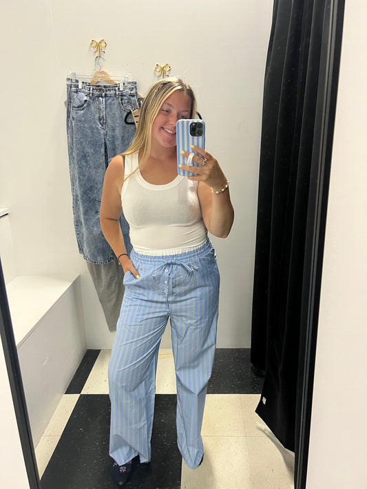 Tough Love Striped Boxer Pants