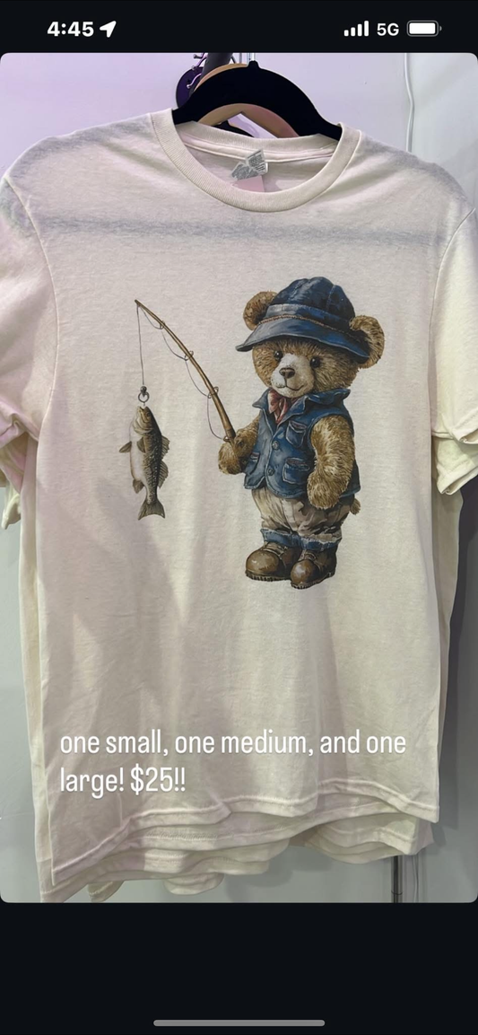 Teddy Bear Fisherman Tee