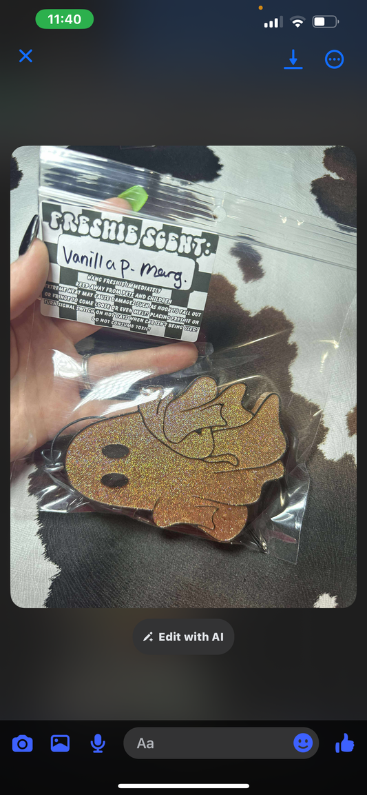 Glitter Ghost Freshie
