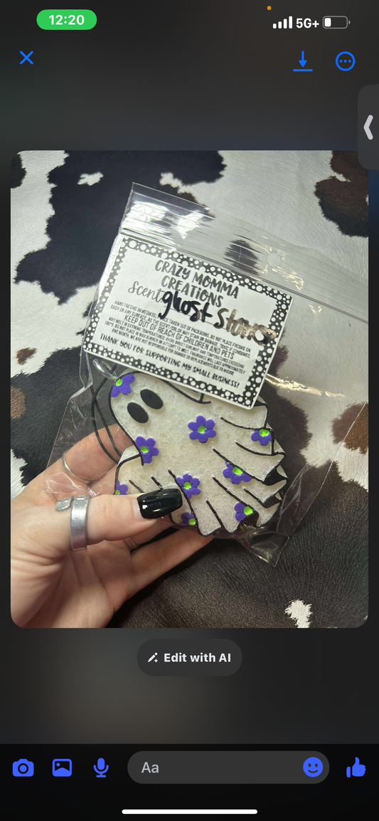 Purple Floral Ghost