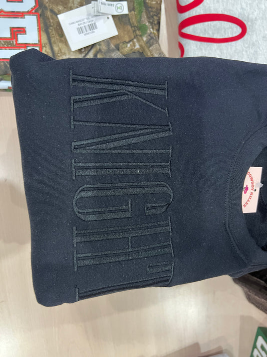 BLACKOUT MASCOT PUFF CREWNECK - KNIGHTS