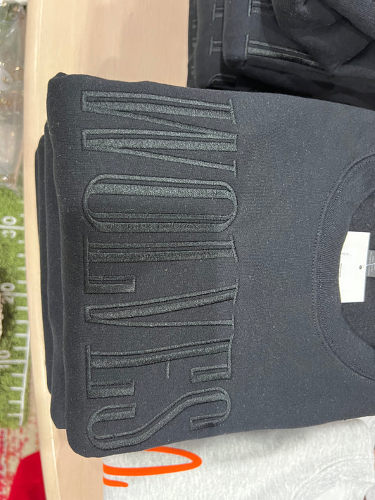BLACKOUT MASCOT PUFF CREWNECK -  WOLVES