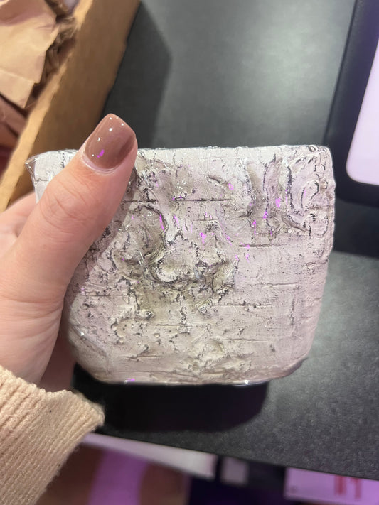 Swan Creek Candles - White Woods Small Square Pot - Vanilla Pound Cake