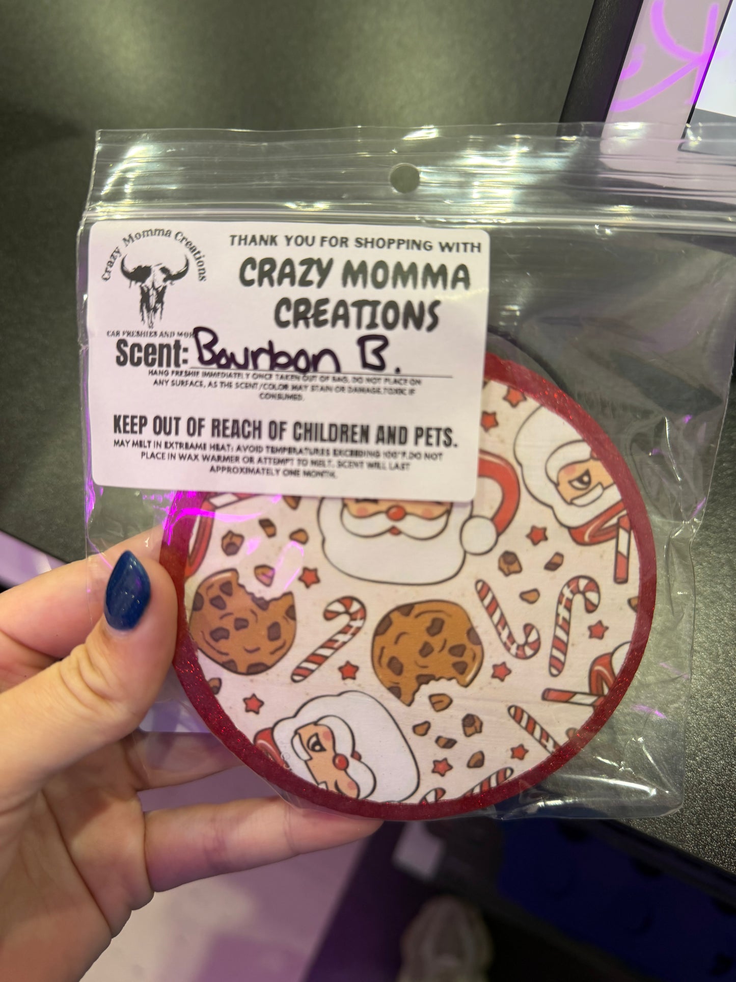 Cookies And Santa Freshie