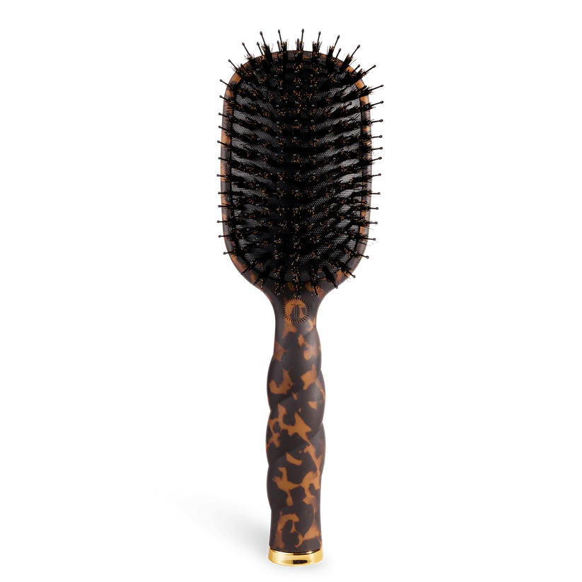 Teleties - Boar Bristle Hair Brush - Tortoise